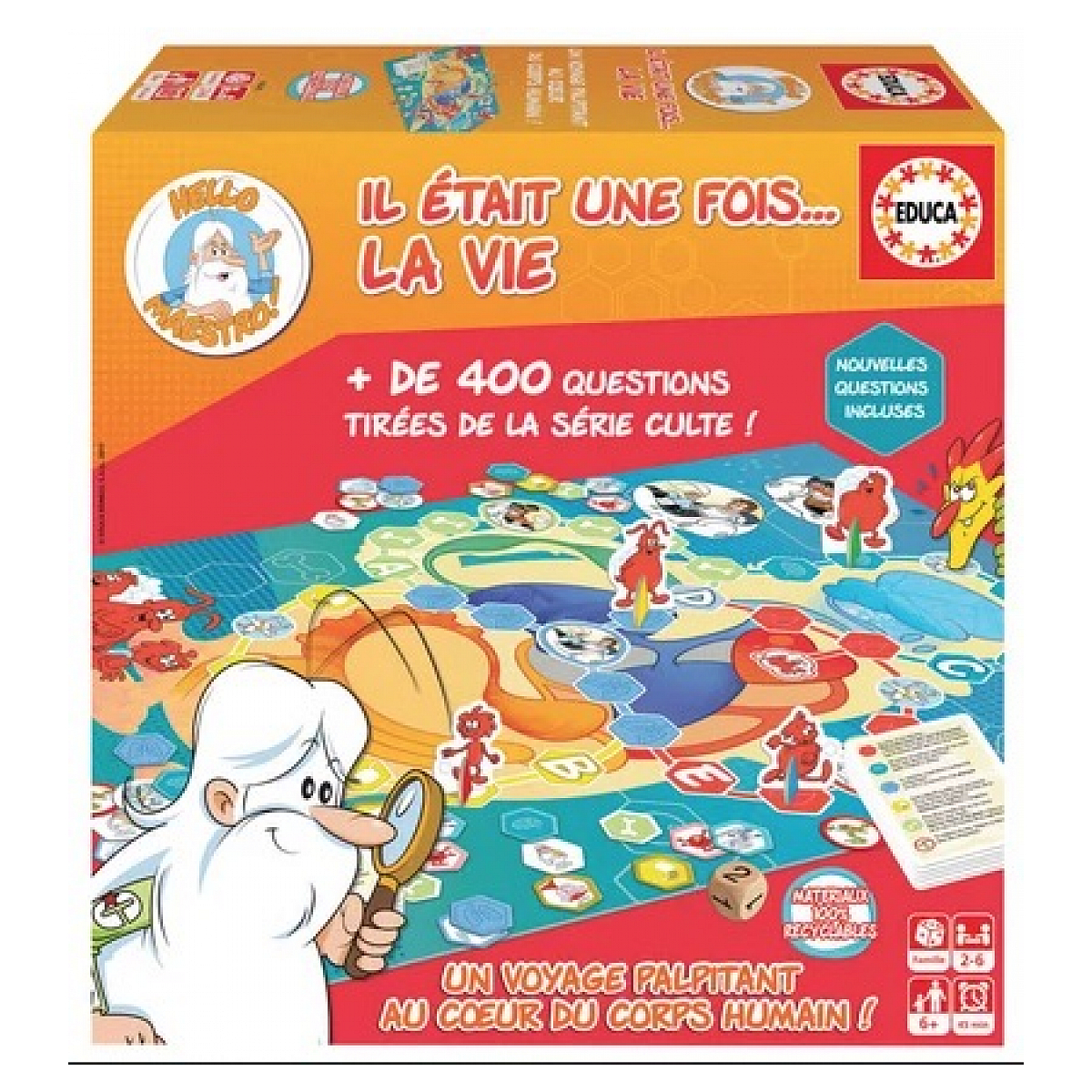 il etait une fois la vie le jeu couleur unique, EDUCA