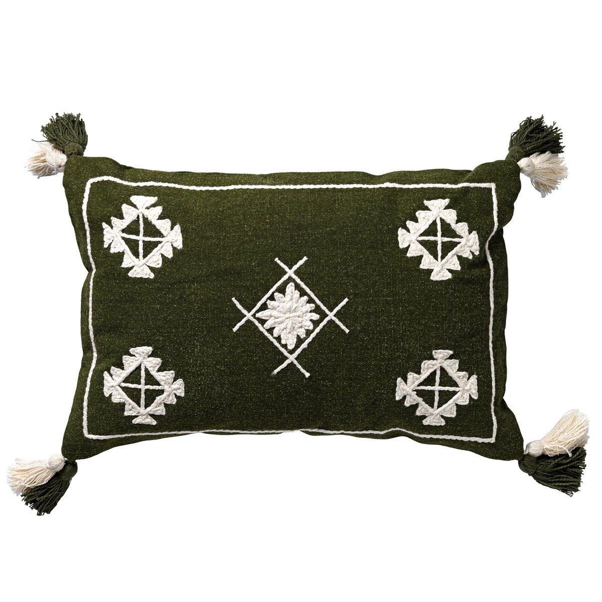 Coussin Zuco vert foncé, DUTCH DECOR