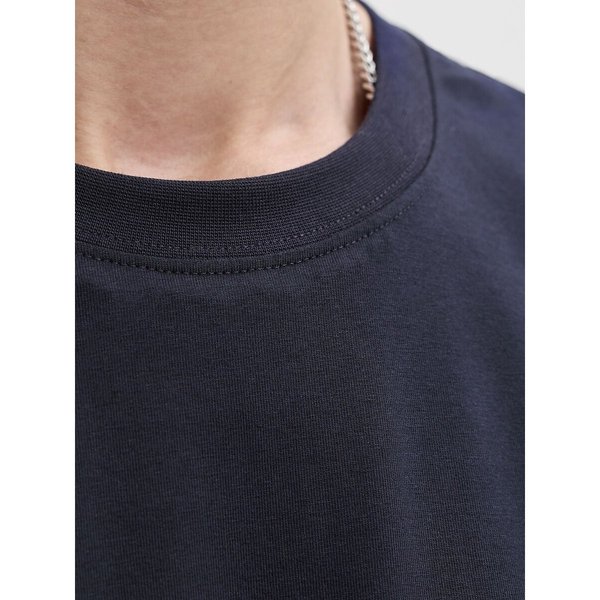 T-shirt manches courtes bleu nuit, JACK & JONES