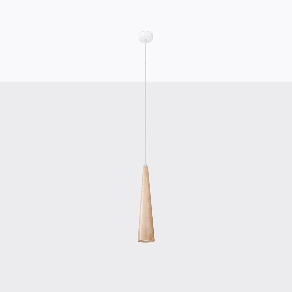 Suspension Bois Bois Naturel GU10 1 Sula marron, EDEN