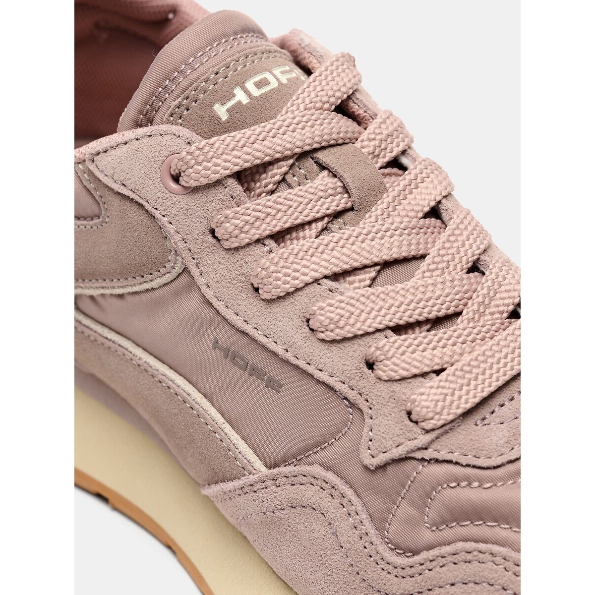 Sneaker im Materialmix CITY CHERRY blassrosa, HOFF