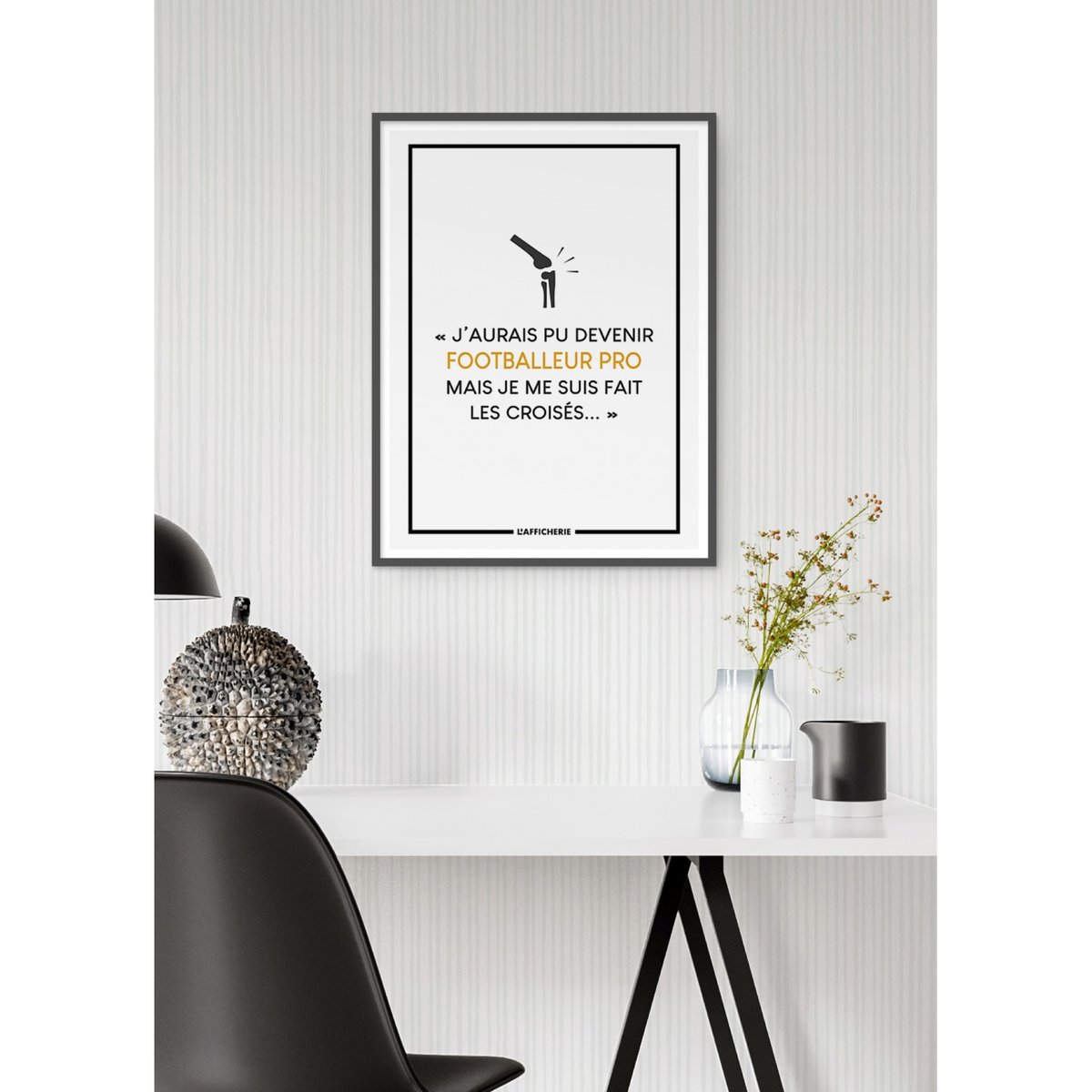 Affiche 'J'aurais pu devenir...' blanc, L'AFFICHERIE