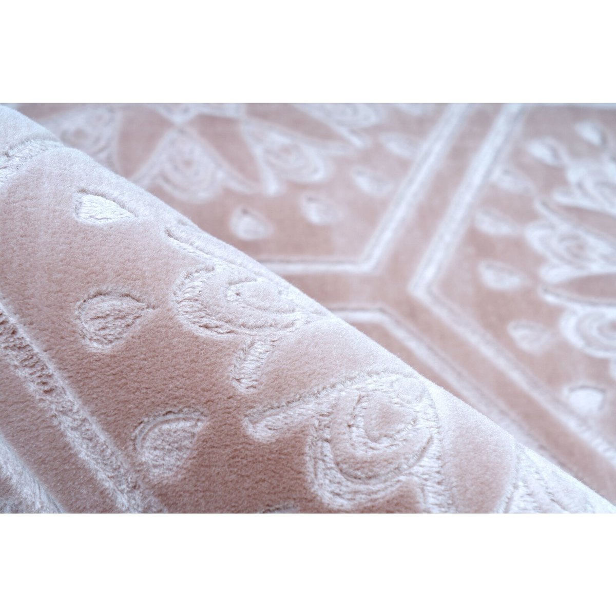 Tapis rectangulaire tufté main, MONROE rose, ARTE ESPINA