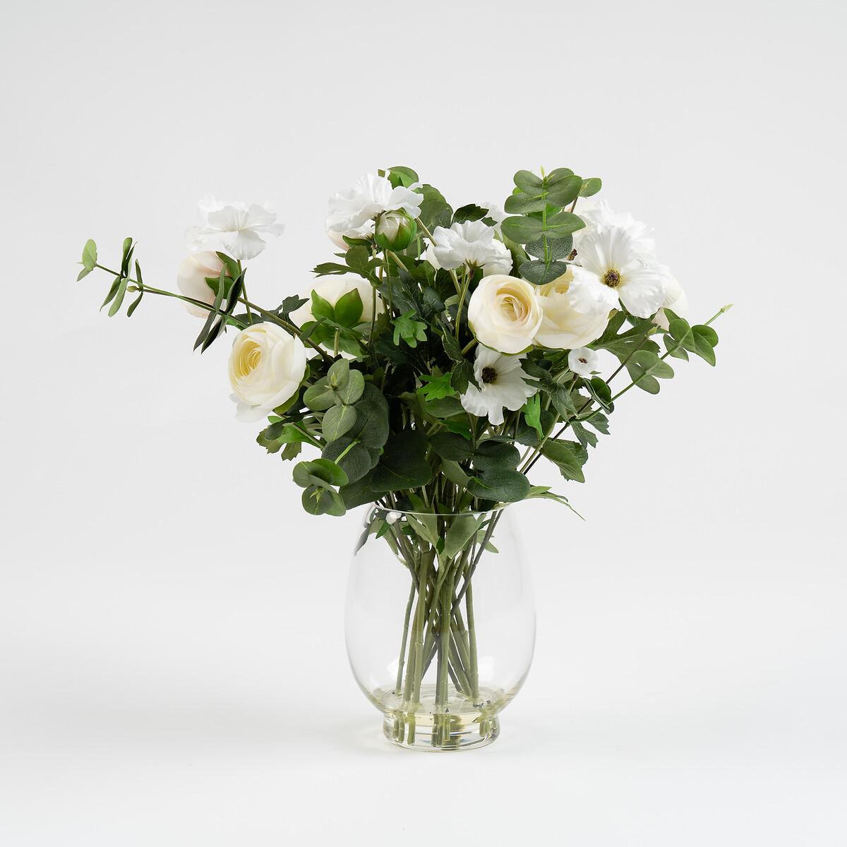 42cm Ranunculus Arrangement in Vase green, SO'HOME