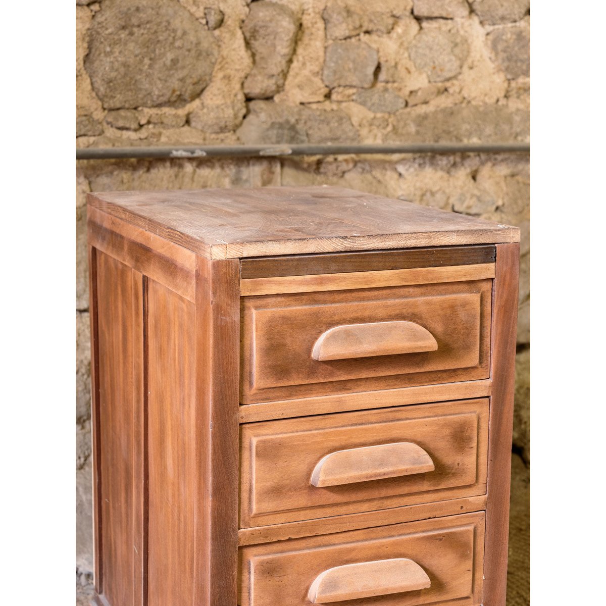 Petite commode en bois Garance N°762 - Bon état bois foncé, DEBONGOUT