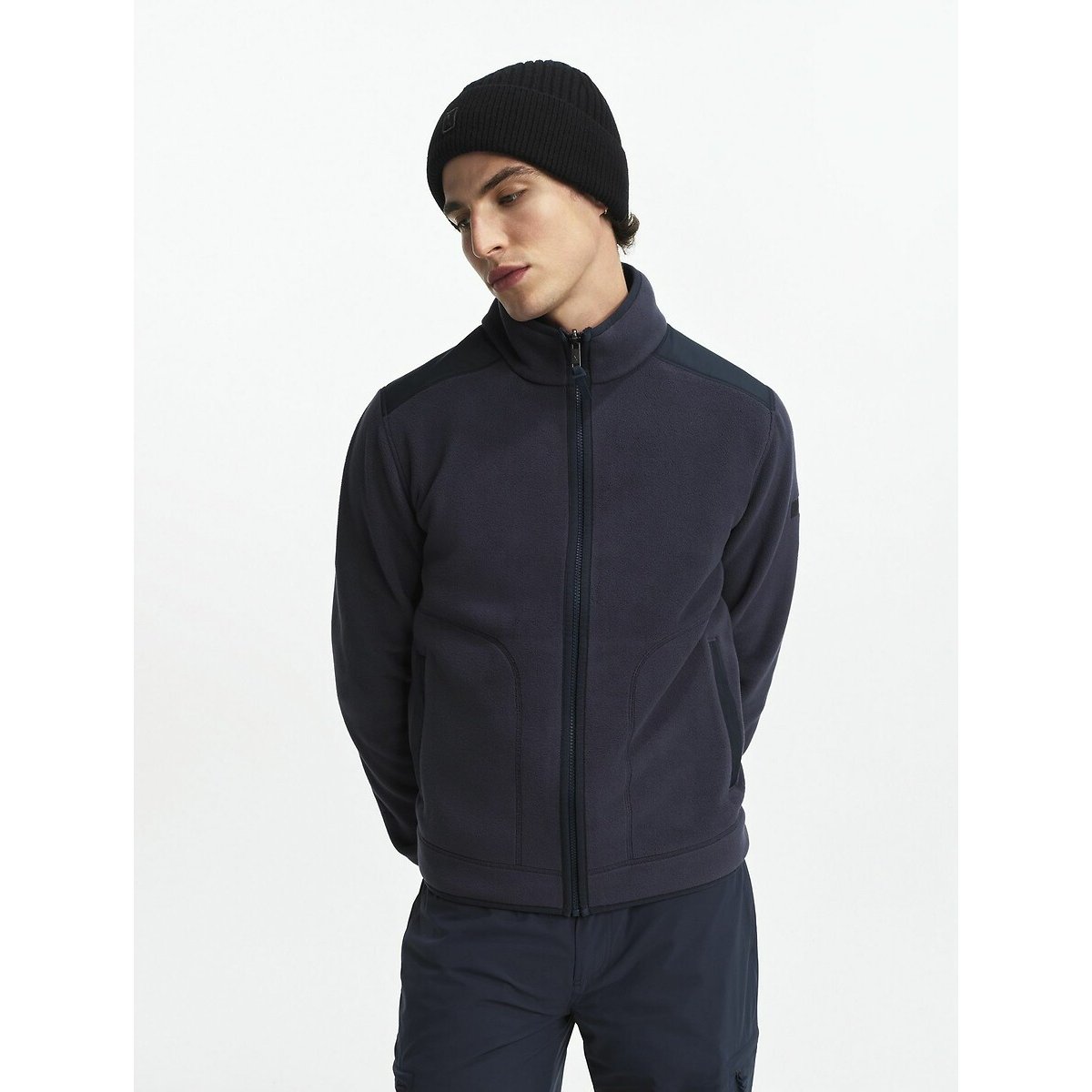 Polaire zippée microfibre Polartec 200 bleu marine, AIGLE
