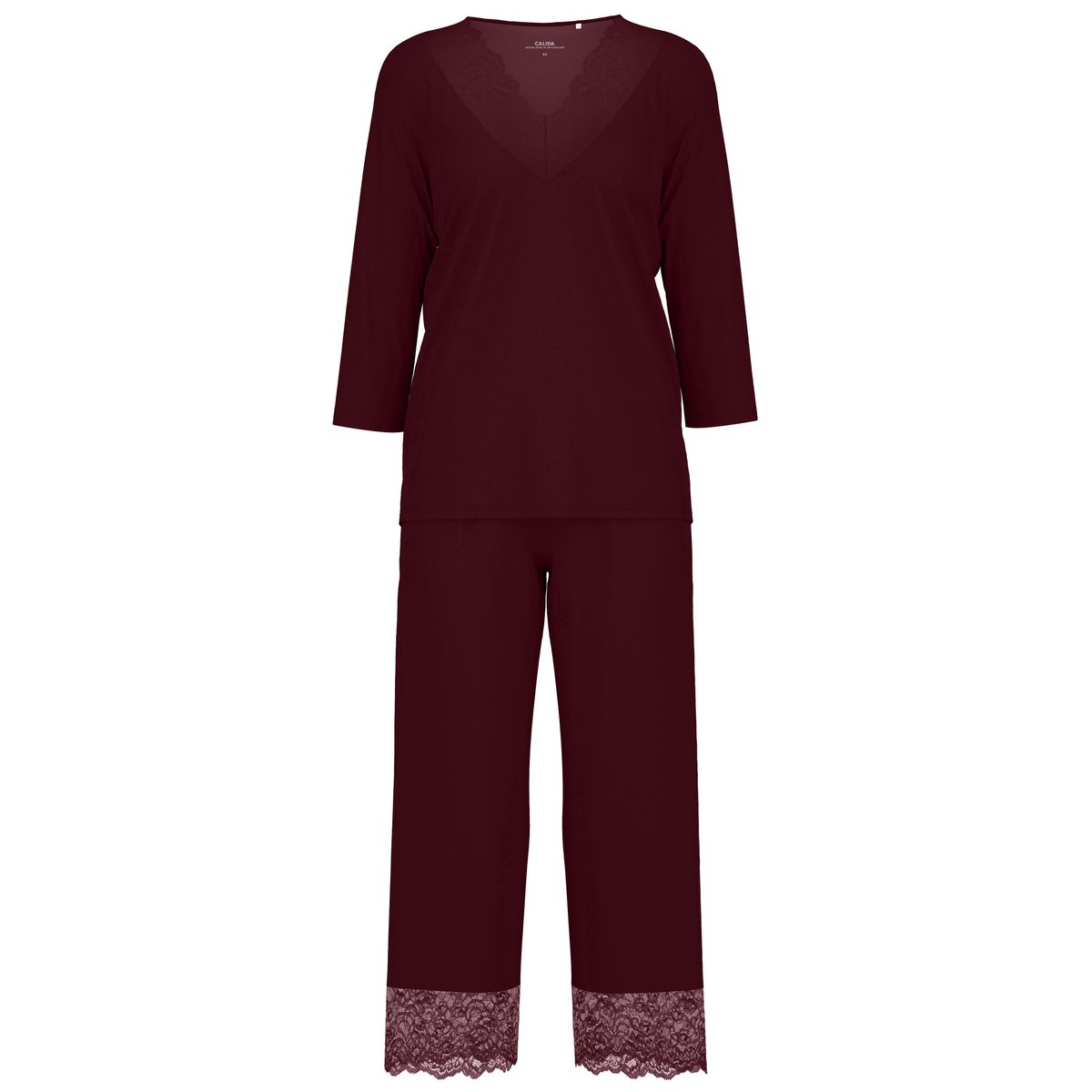 Pyjama 7/8 manches 3/4 Modal ELEGANT DREAMS royal red, CALIDA