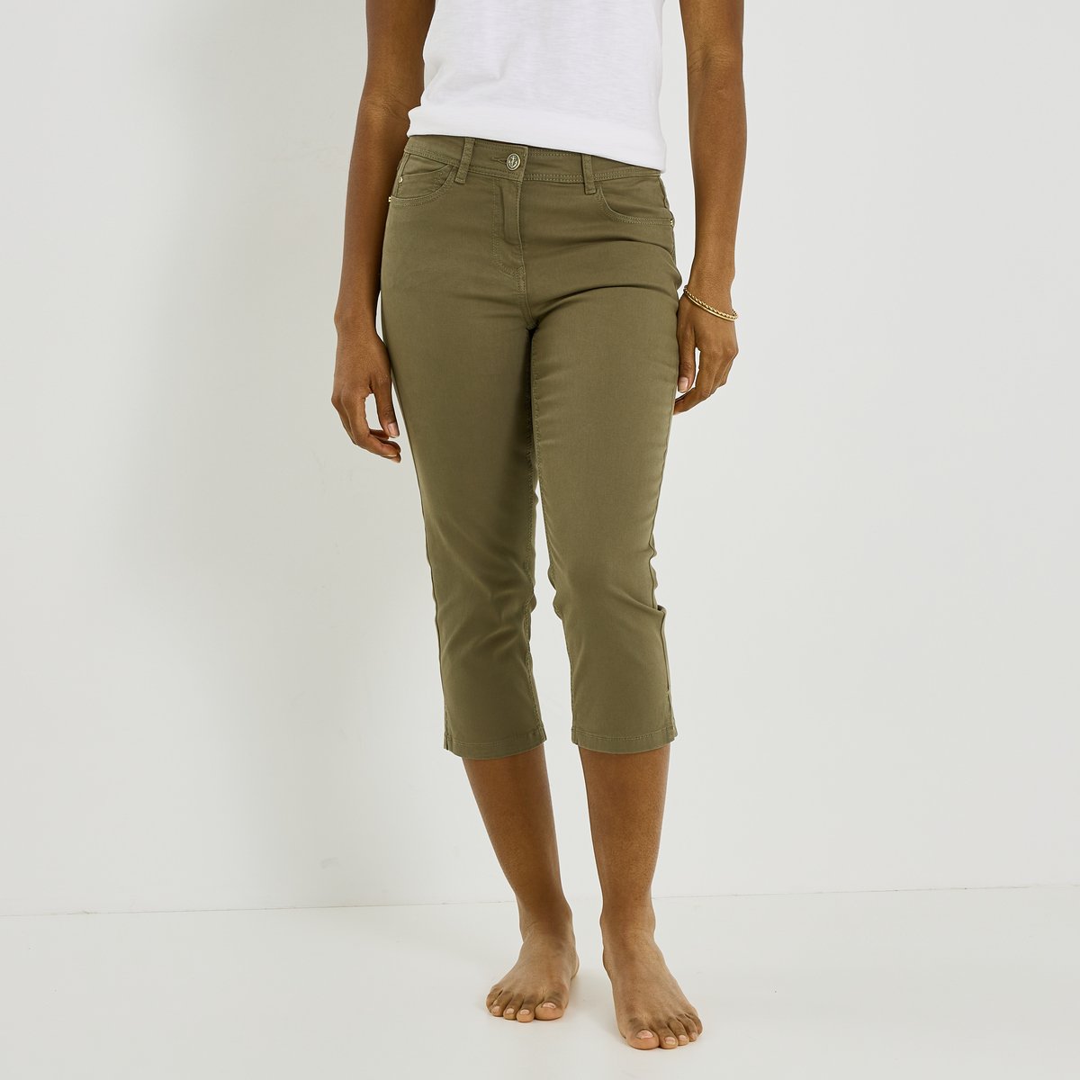 Jean corsaire vert kaki, GRAIN DE MALICE