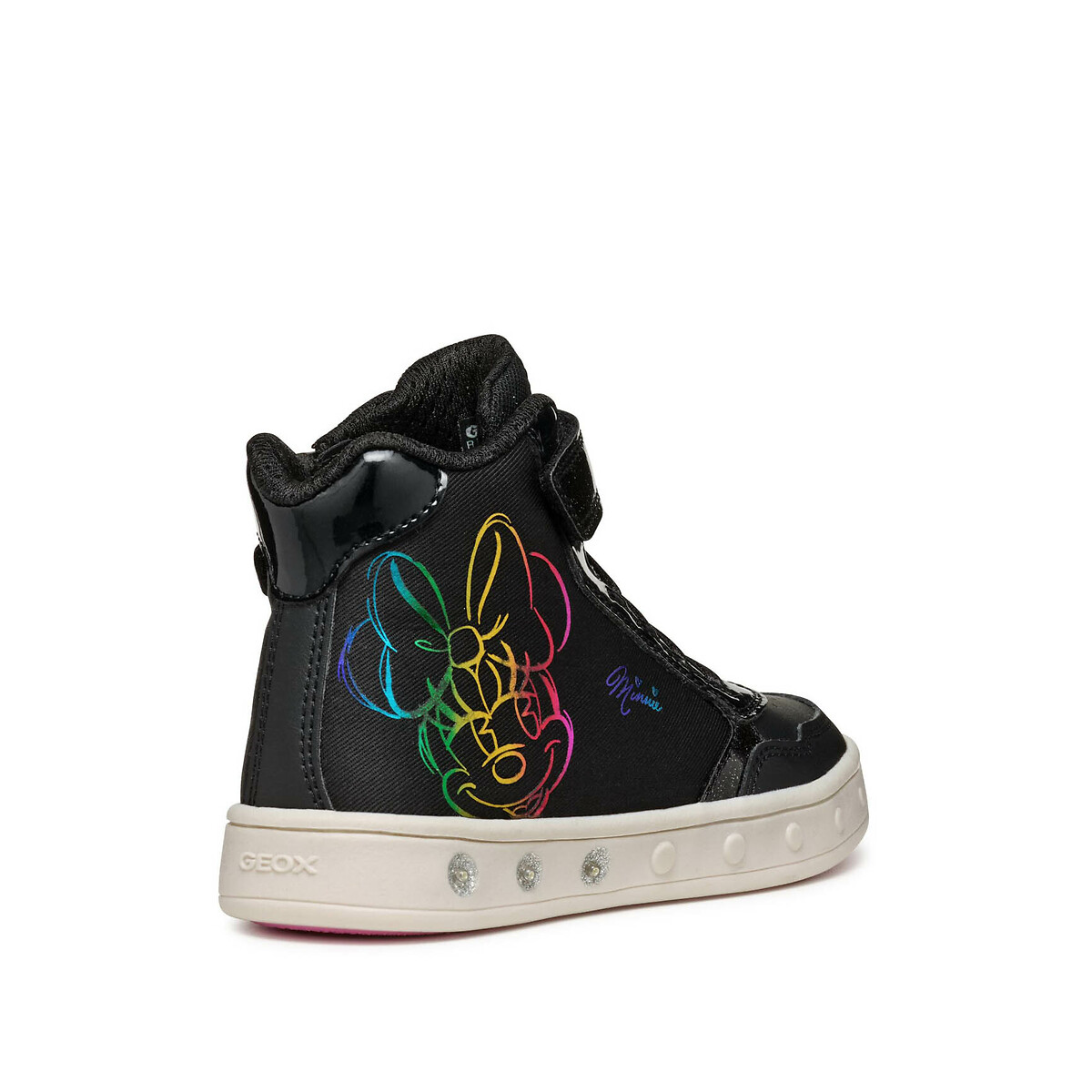 Kids' Skylin x Mini LED High Top Trainers black, GEOX