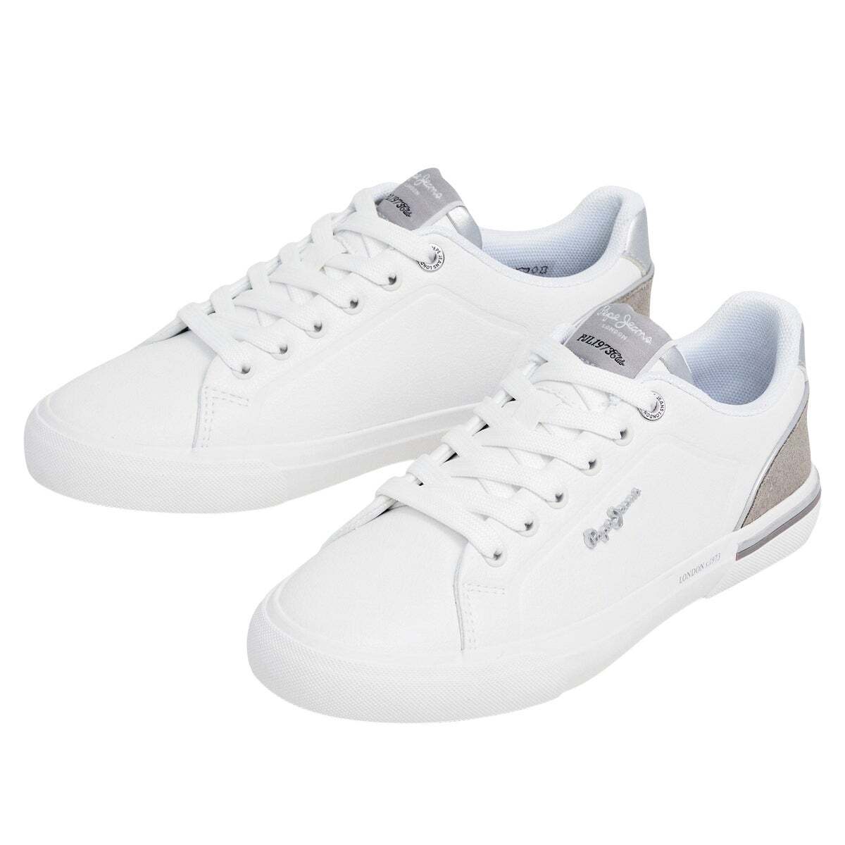Kenton - Baskets Classiques Avec Détails En Daim blanc, PEPE JEANS