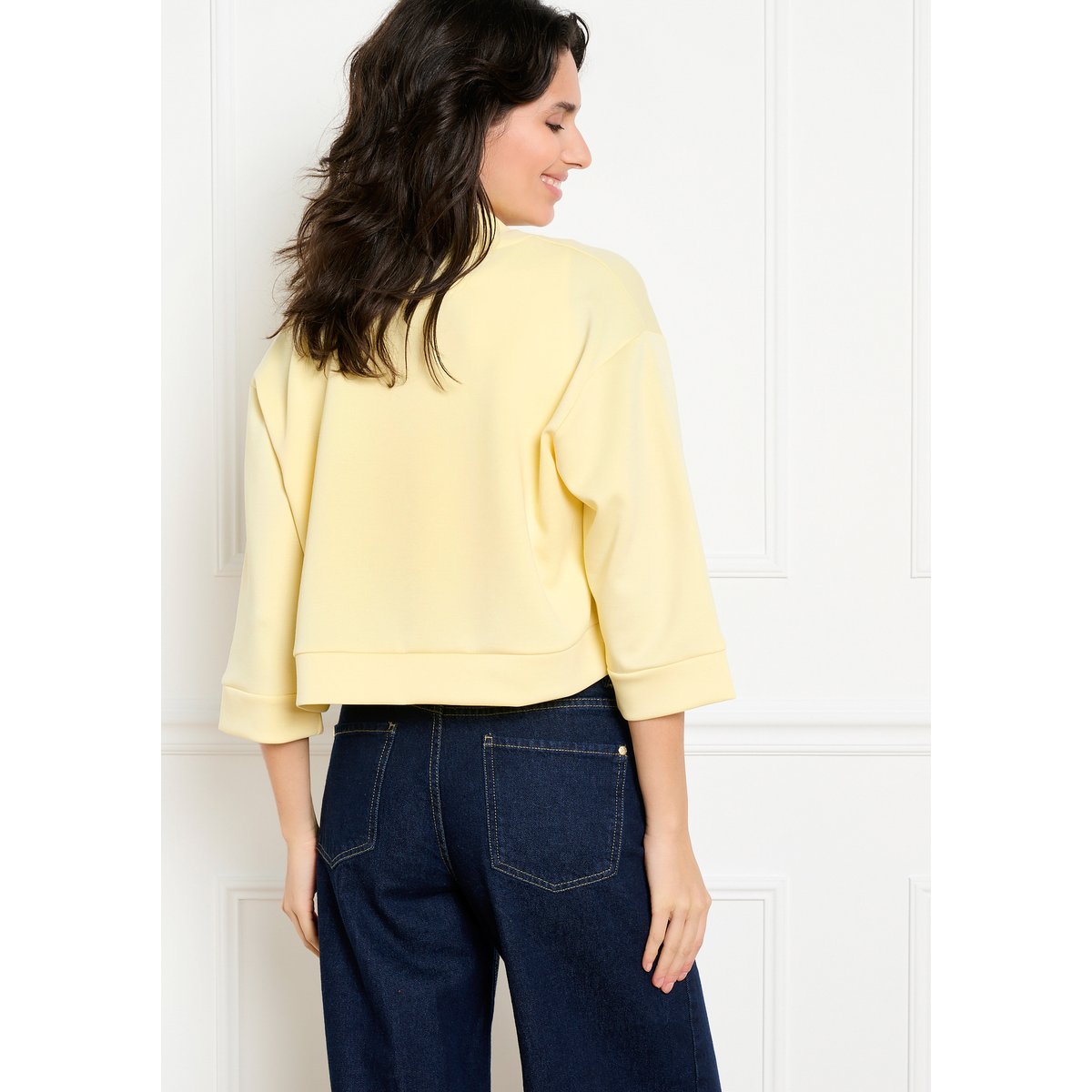 Veste structurée jaune pastel, LOLALIZA