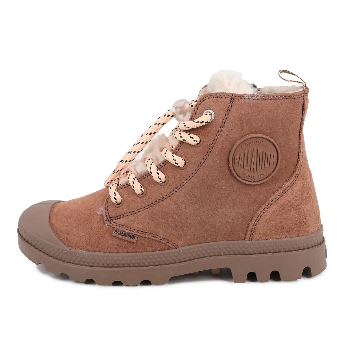 Botins de INVERNO FORRADOS PAMPA HI ZIP WOOL castanho, PALLADIUM