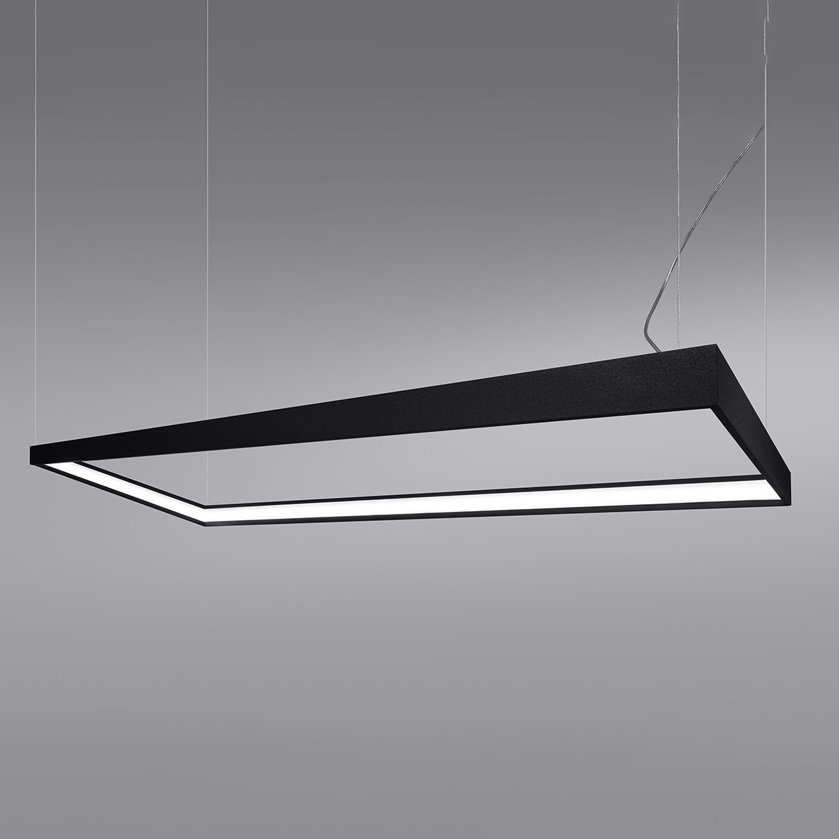 Lustre Aluminium Noir LED 1 Tuula noir, EDEN