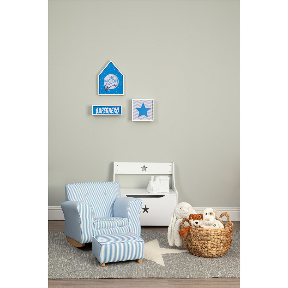 Kids White Ceramic Train Night Light white, SO'HOME
