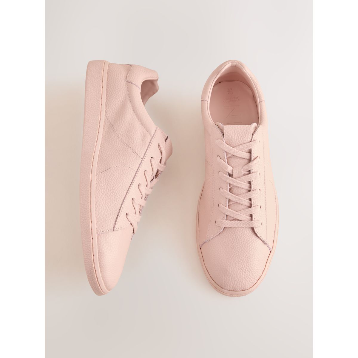 Baskets en cuir à lacets forever comfort® rose, NEXT