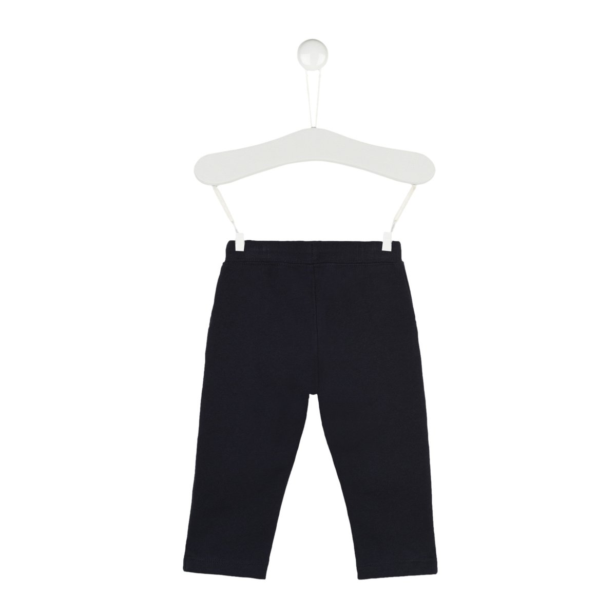 Jogging uni en molleton en coton BIO GOTS marine, BOUT'CHOU