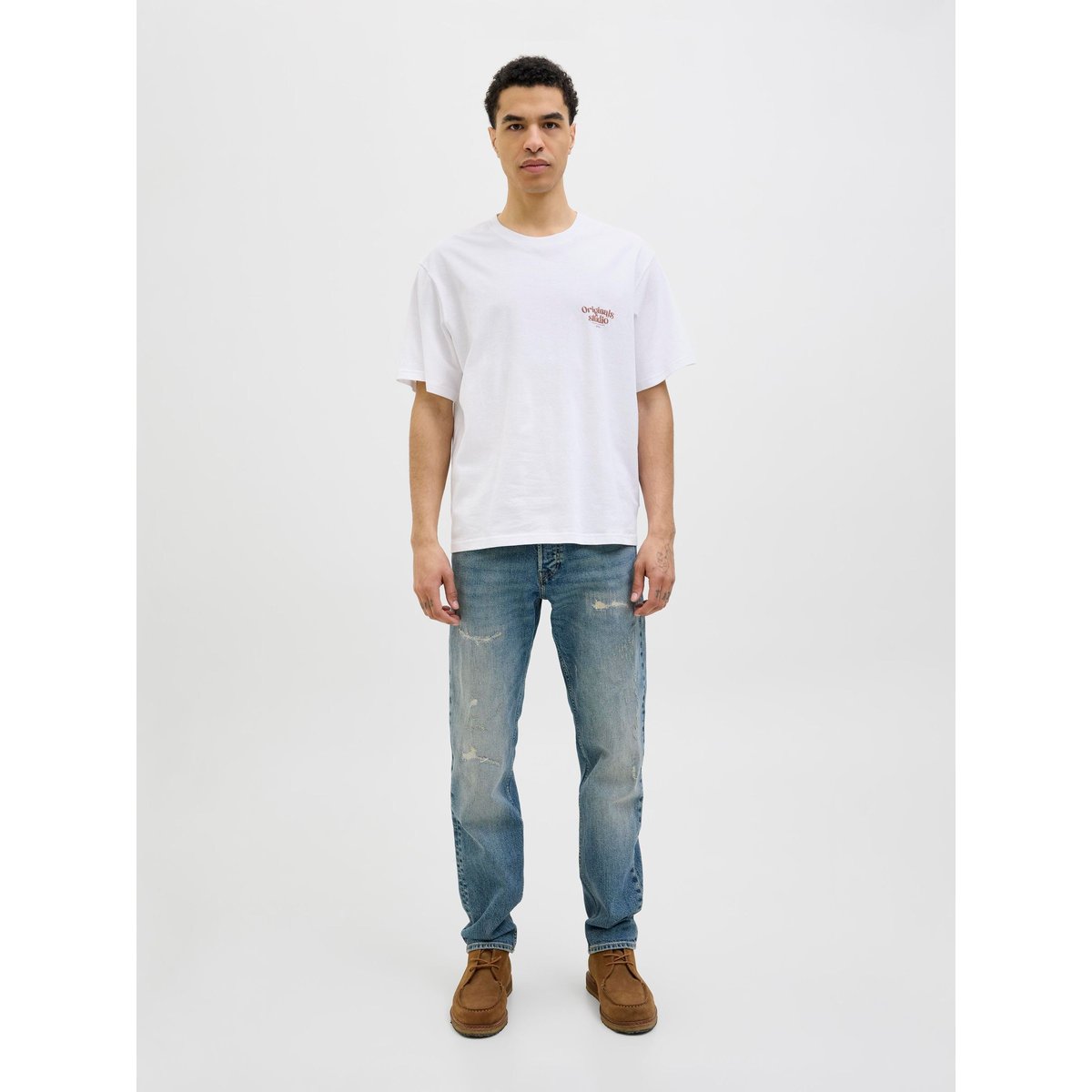 T-Shirt bright white, JACK & JONES