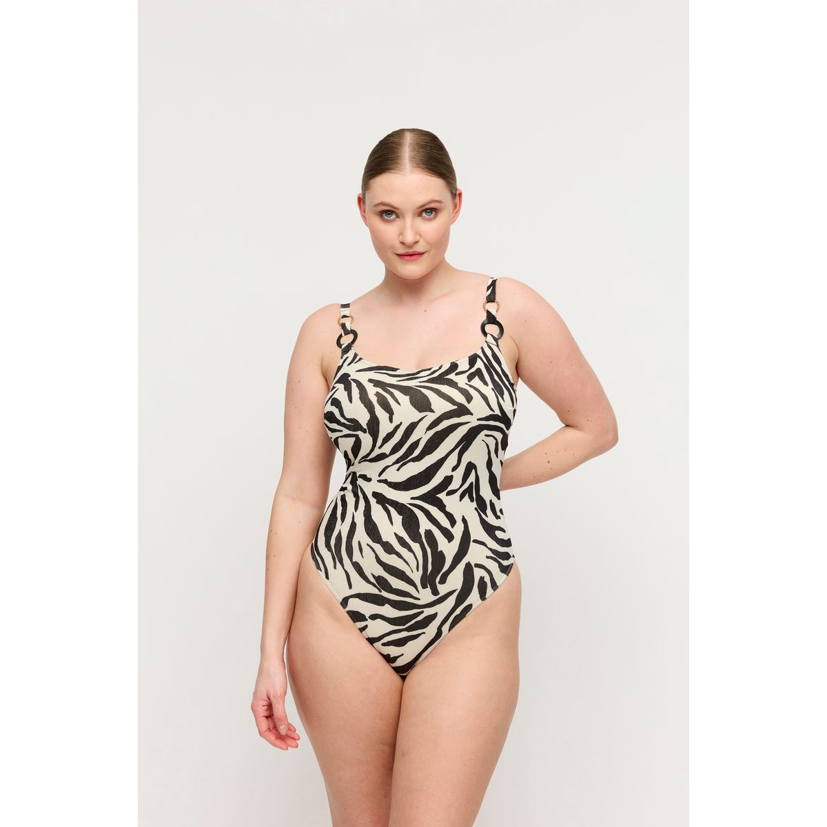 Maillot 1 pièce rembourré sans arm DALICE noir - sauvage shine, PRIMADONNA
