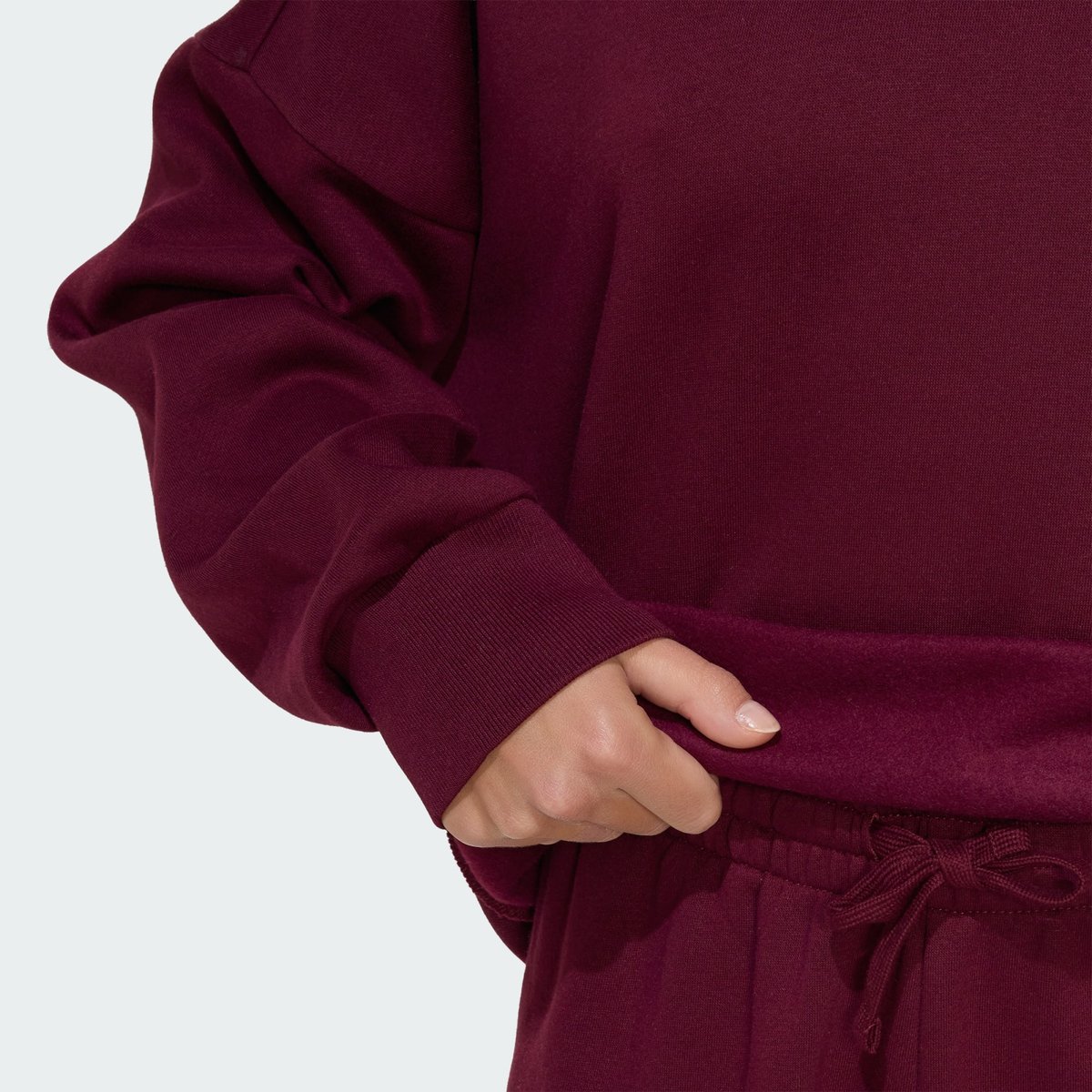 Sweat-Shirt À Capuche 3 Stripes Studio Sweat-Shirt À Capuche 3 Stripes Studio maroon, ADIDAS SPORTSWEAR
