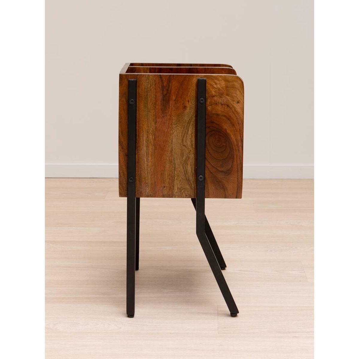 Table de chevet en bois FLOW marron, CHEHOMA