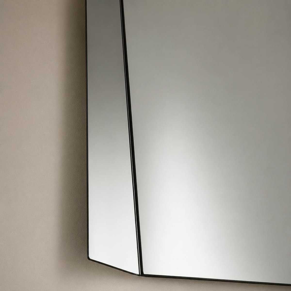 Miroir mural rectangulaire 170 cm MILANO argenté, PIER IMPORT