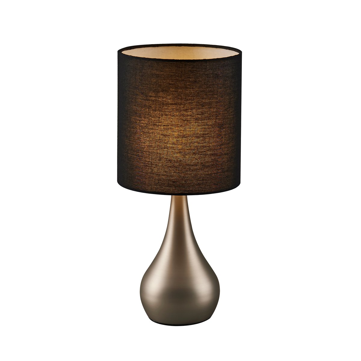 Lampe Chevet Bureau Métal Tactile SARAH noir, TEAMSON HOME