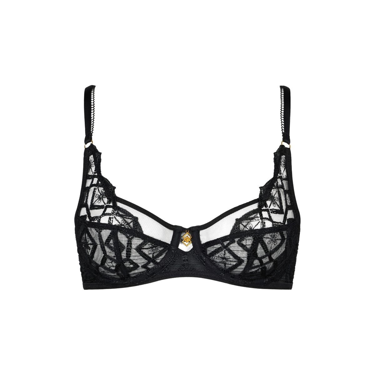 Soutien-gorge emboitant Foulard Sense Of Illusion noir, AUBADE