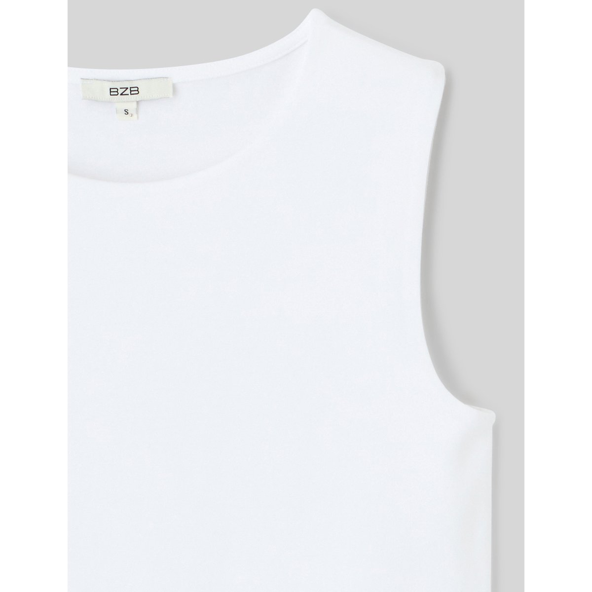 Débardeur uni blanc, BZB