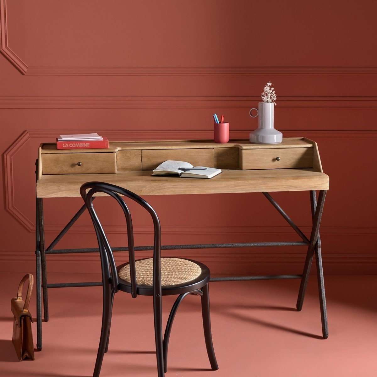 Lot de 2 chaises hêtre - TROQUET noir, SIGNATURE
