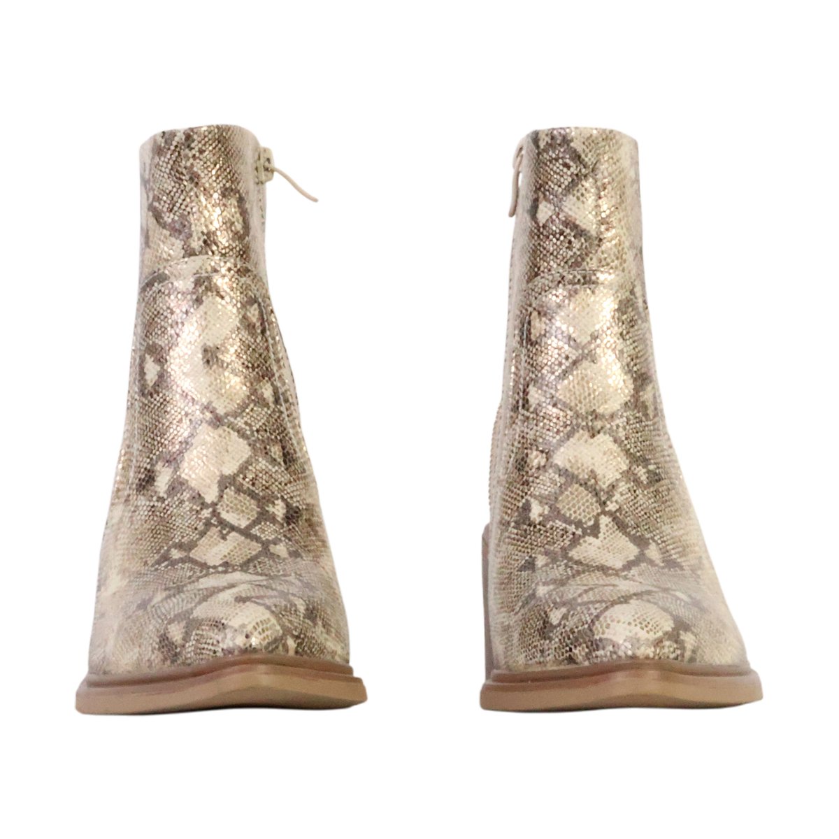 Bottines à Zip Super Mode or, ENZA NUCCI