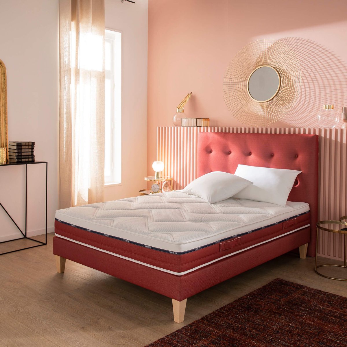 Matelas 100% latex Crépuscule 500 blanc, SOMEO