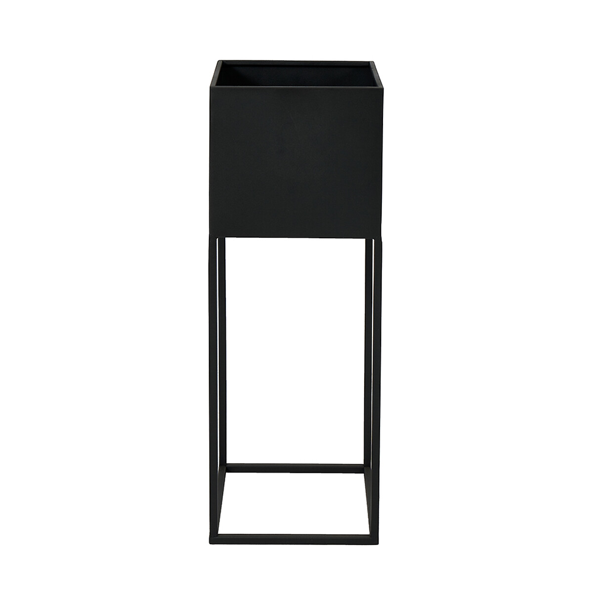 Set of 2 Graphite Metal Planters grey, ÉDITÉ