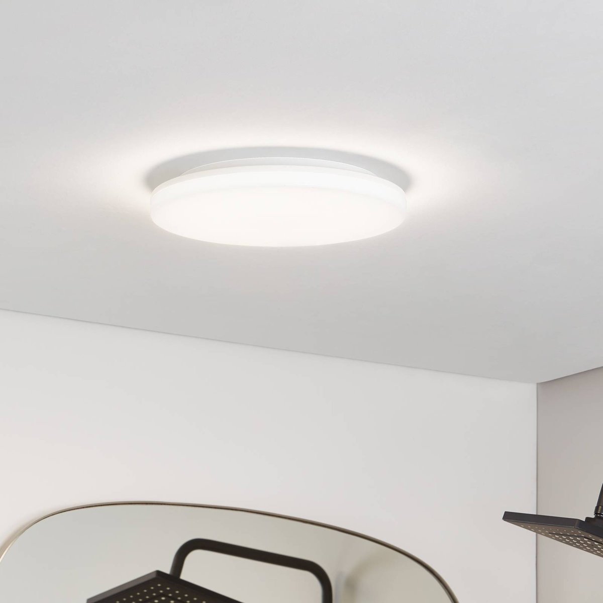 Plafonnier moderneLED, Artin blanc, PRIOS