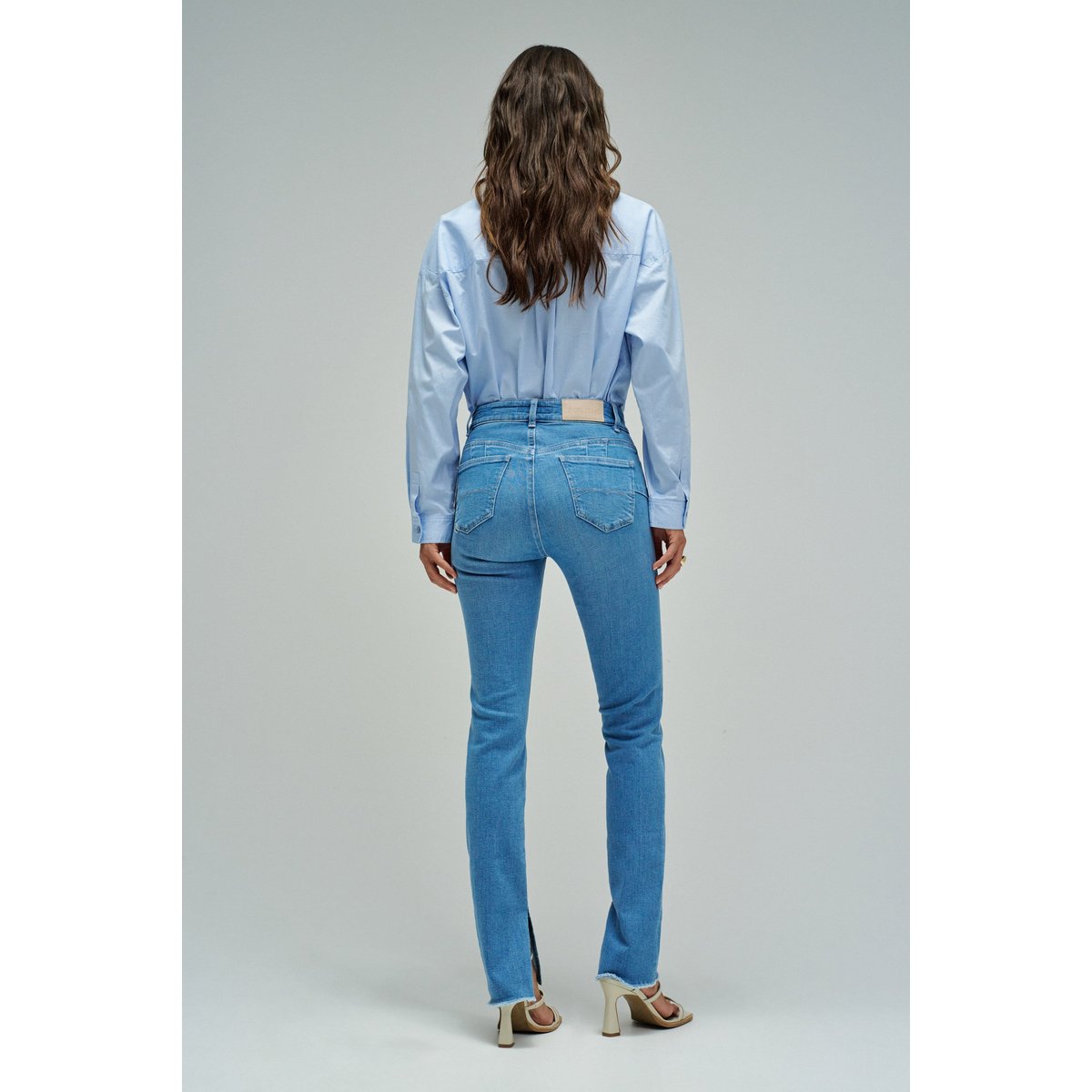 JEAN DESTINY PUSH UP SKINNY bleu turquoise, SALSA JEANS