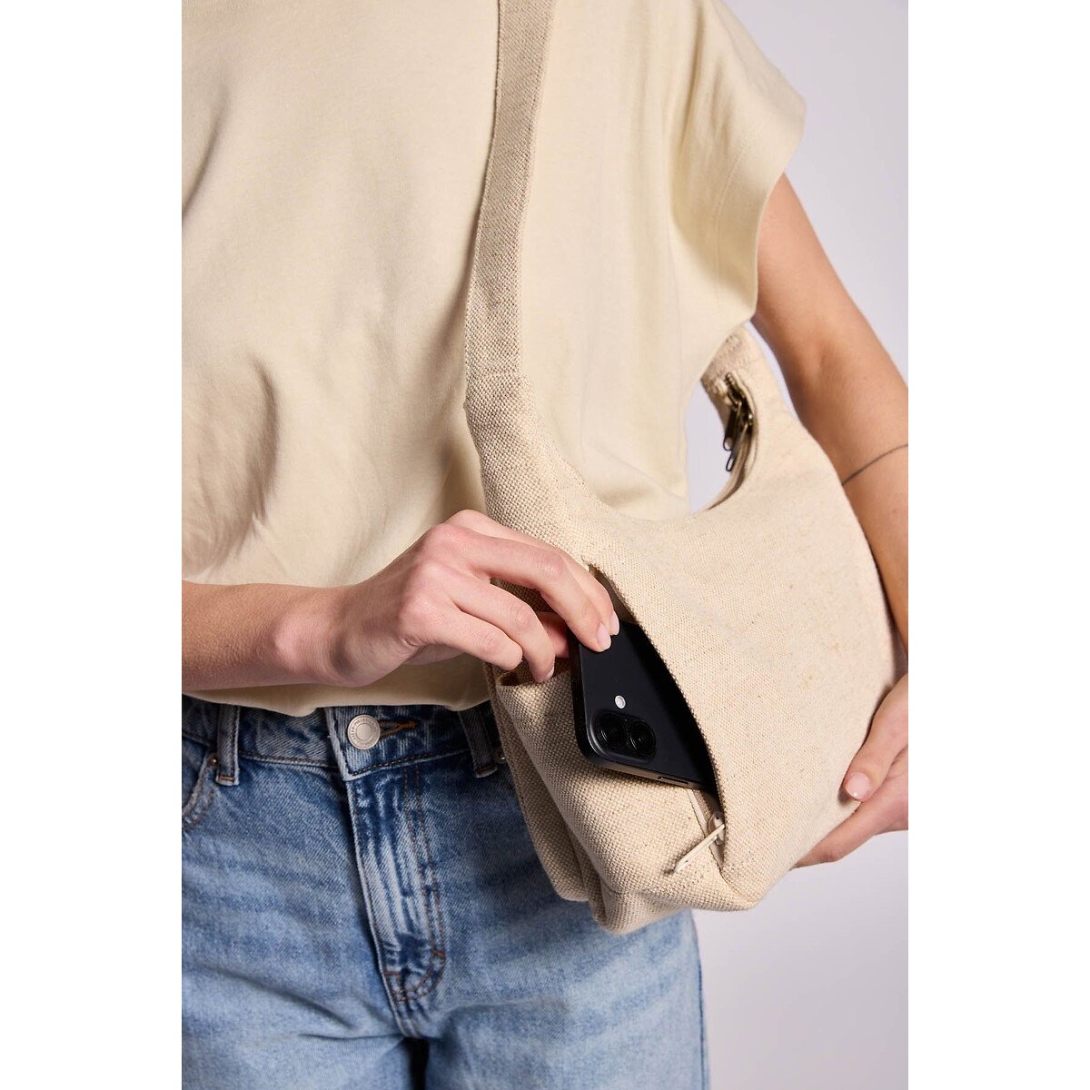 Sac multipoches, EMILE beige, HINDBAG