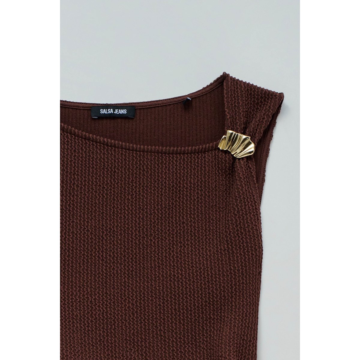 HAUT ASYMÉTRIQUE blanc, SALSA JEANS