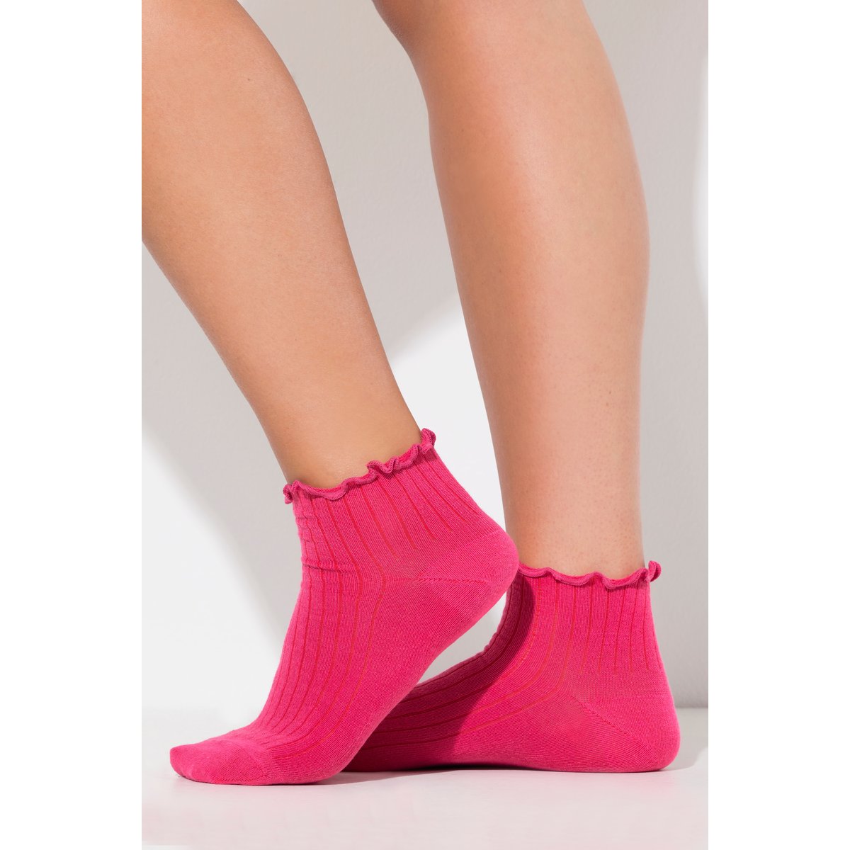 Lot de 2 paires de chaussettes rose vif, ULLA POPKEN
