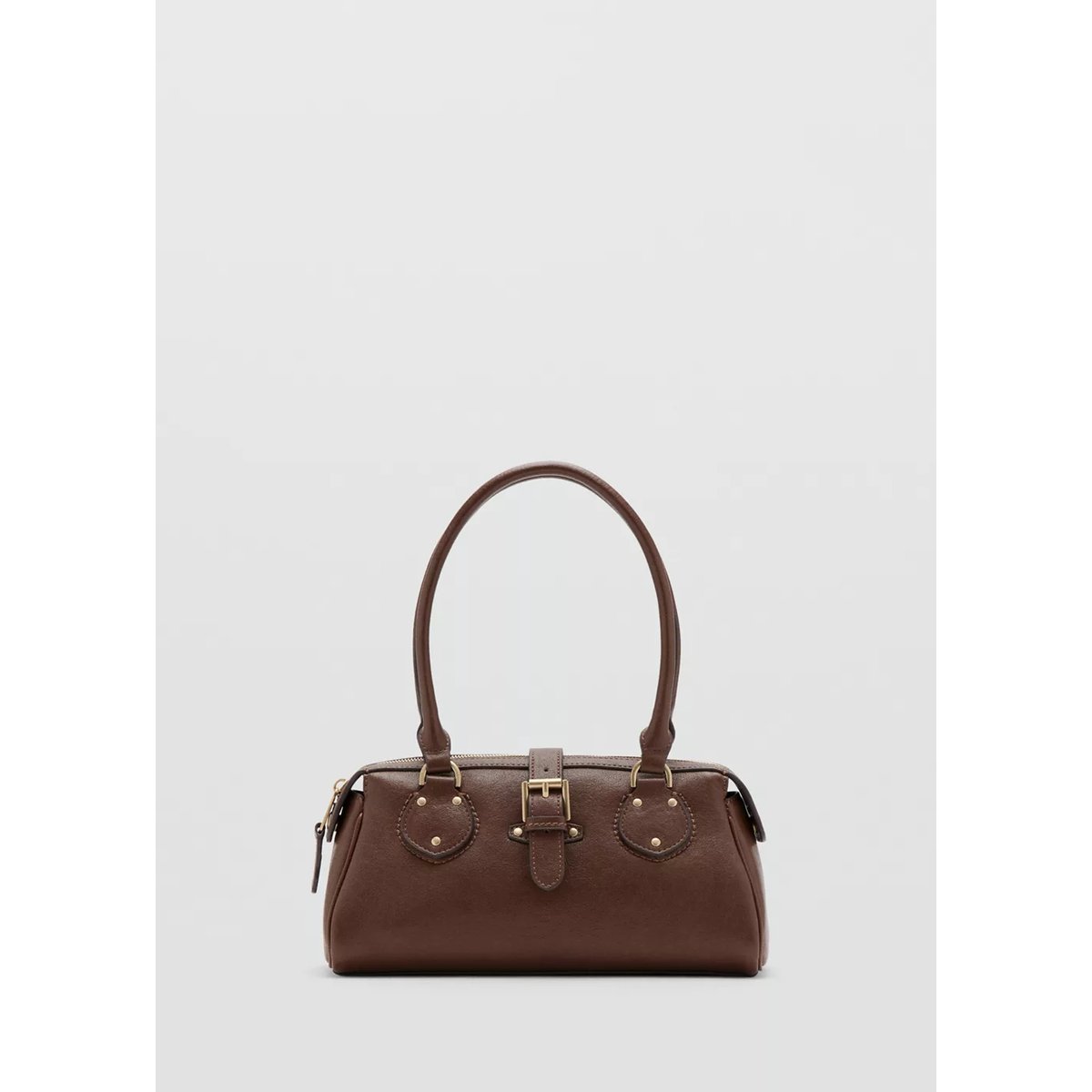 Sac bowling à boucle marron, MANGO