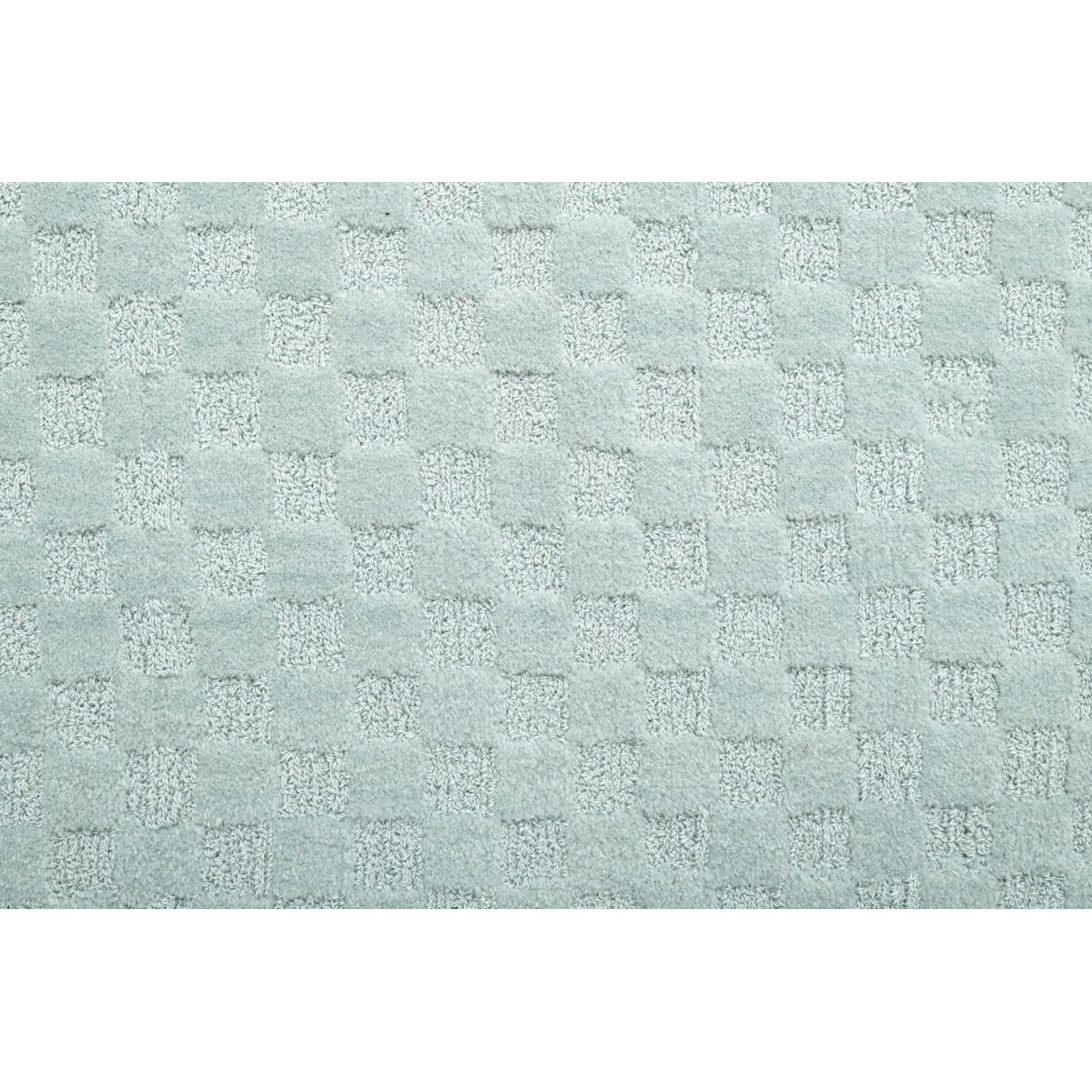 Tapis en laine vierge tissé main argent, THEKO