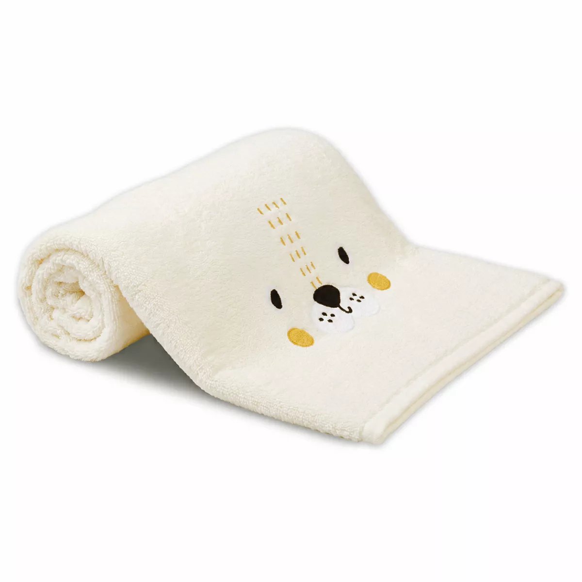 Drap de douche pur coton PETIT LION angora, GARNIER THIEBAUT
