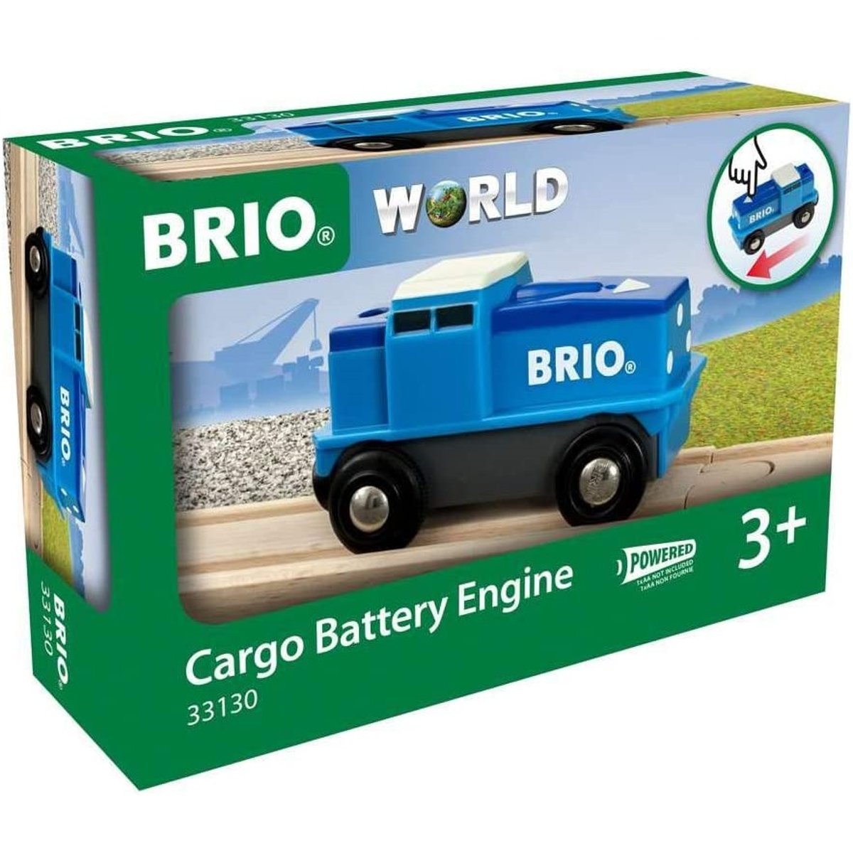 Locomotive de fret à pile bleu, BRIO