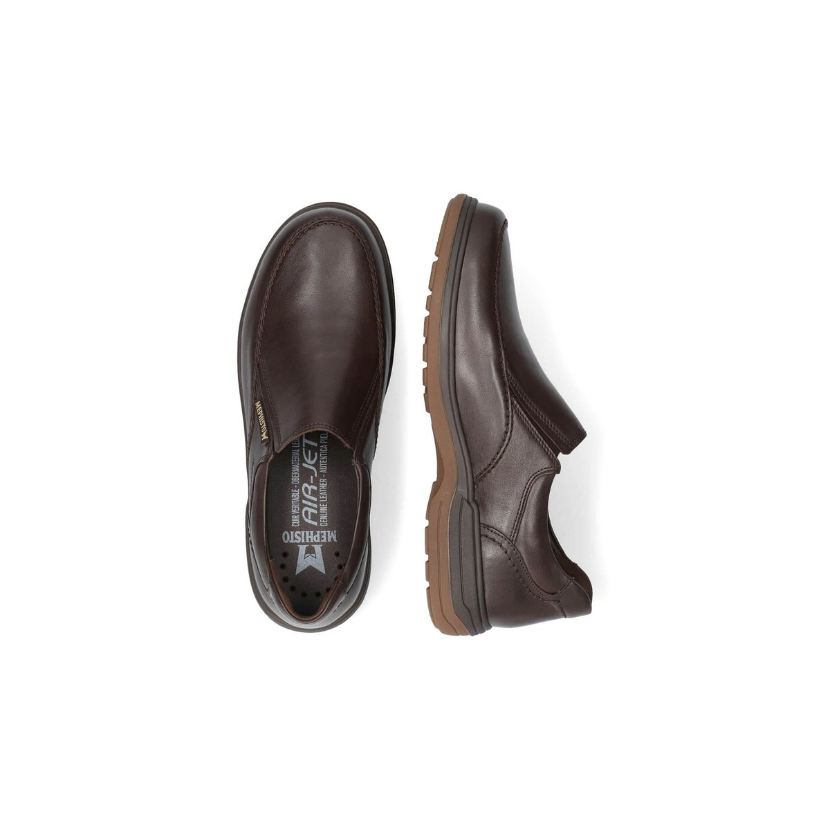 Mocassins en cuir DAVY marron 5124, MEPHISTO
