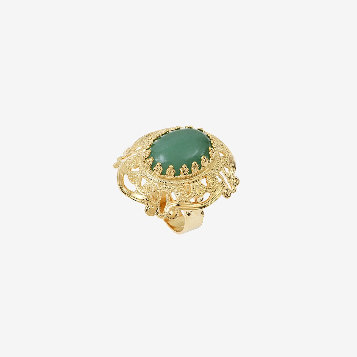 Bague gm dubarry aventurine vert, CAROLINE NAJMAN