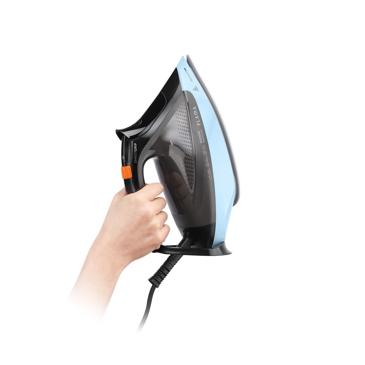 Ferro a Vapor SteamUltra SmartGrip 3000W 5399FL, FLAMA preto/azul, FLAMA