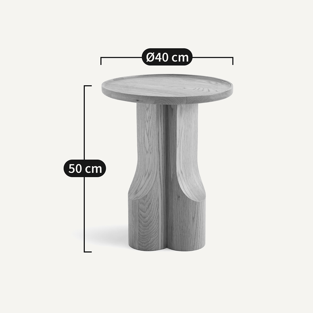 Stigido Side Table in Solid Oak and Oak Veneer natural oak, AM.PM