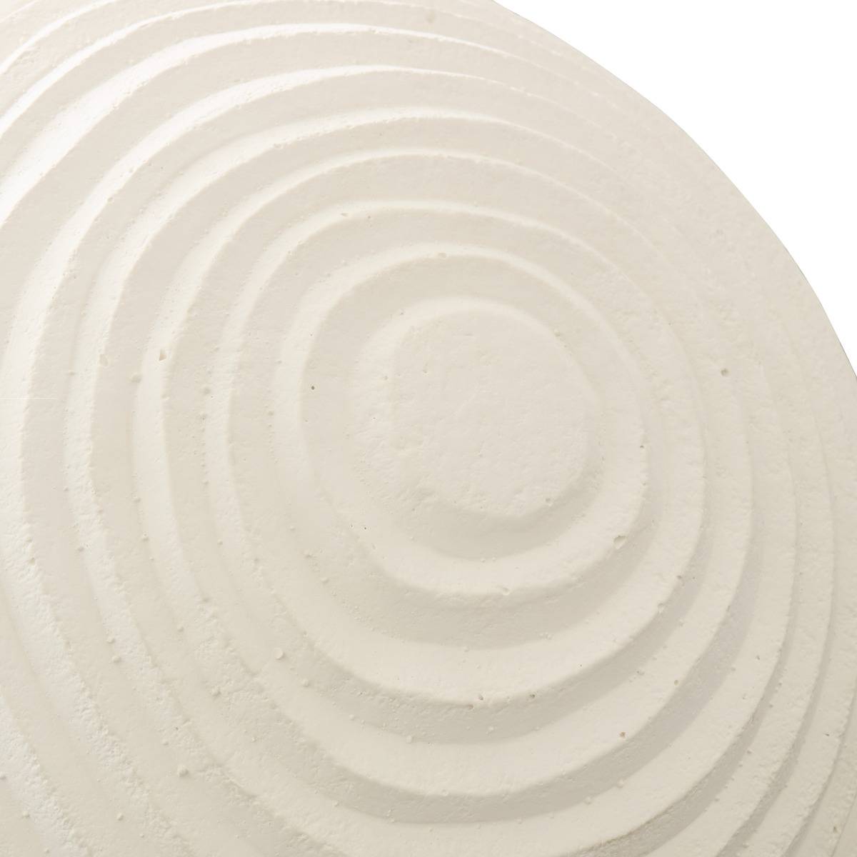 Objet déco d'extérieur boule D34cm BILI blanc, ATMOSPHERA