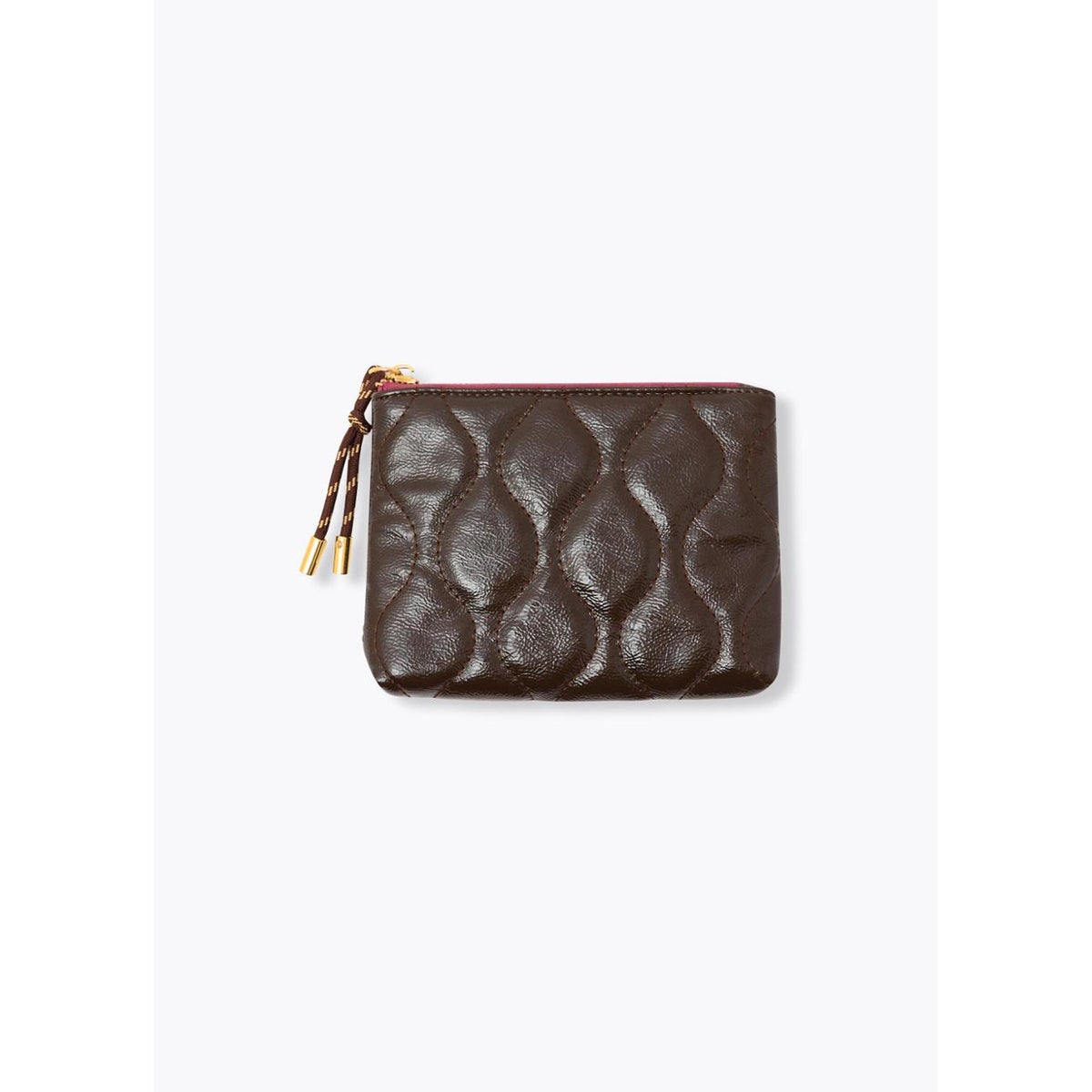 Mini pochette matelassée marron, PROMOD