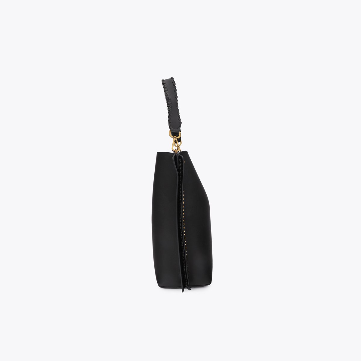 Cabas avec chaîne à logo métallique léopard noir, LOLA CASADEMUNT