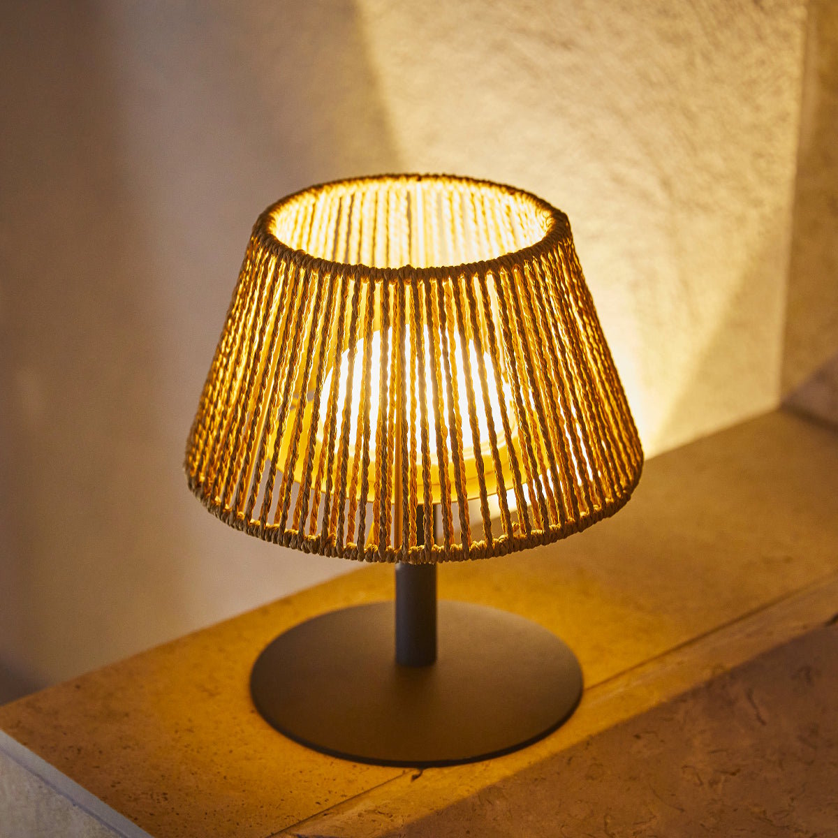 Lot de 2 lampes de table sans fil 2x STANDY MINI beige, LUMISKY