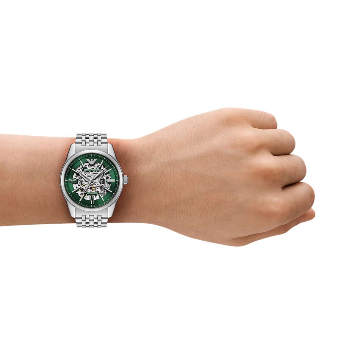 Montre Analogique  ANTONIO argenté vert argenté, EMPORIO ARMANI